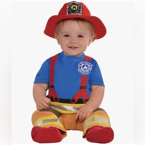 Amscan first fireman infant costume 6-12 months. NWT